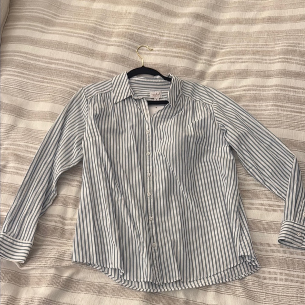 Women’s maternity Striped Blue Shirt